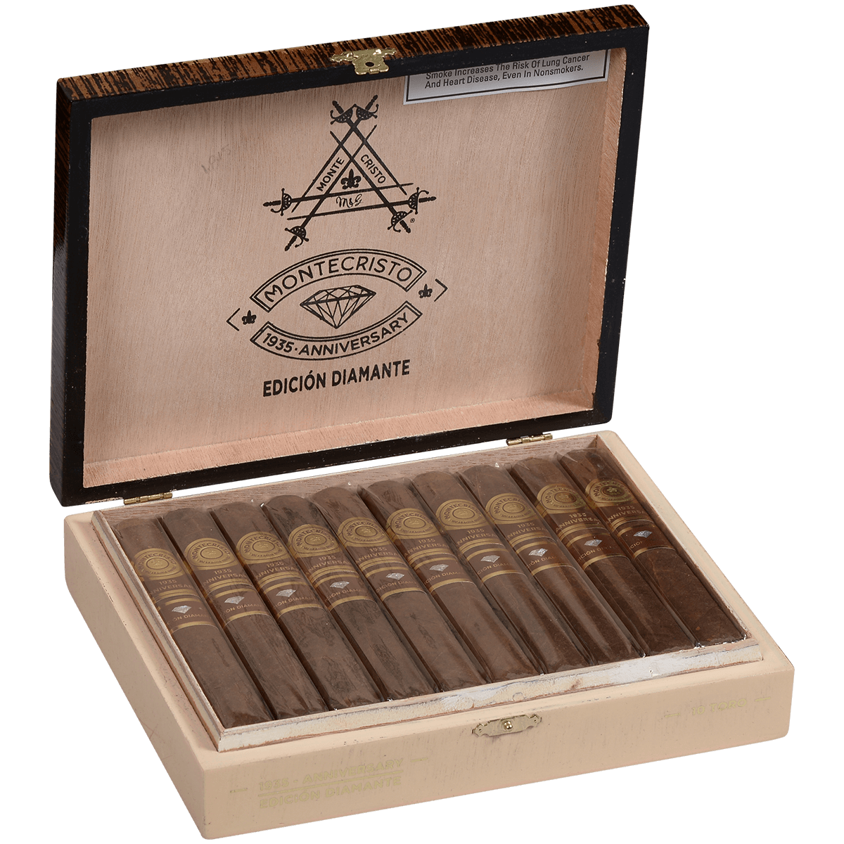 Montecristo 1935 Anniversary Edicion Diamante Toro 10 Ct. Box 6.00X55