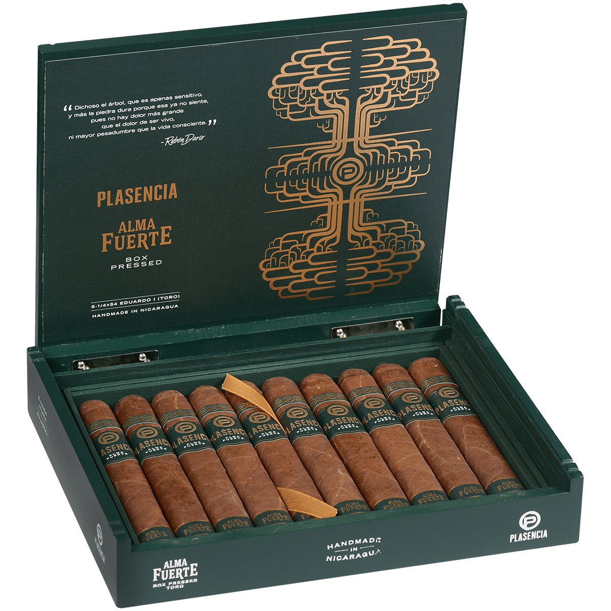 Plasencia Alma Fuerte Nestor Iv Toro 10 Ct. Box 6.25X54
