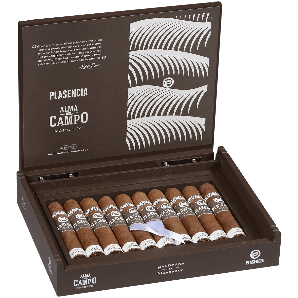 Plasencia Alma Del Campo Tribu Robusto 10 Ct.Box 5.00X52