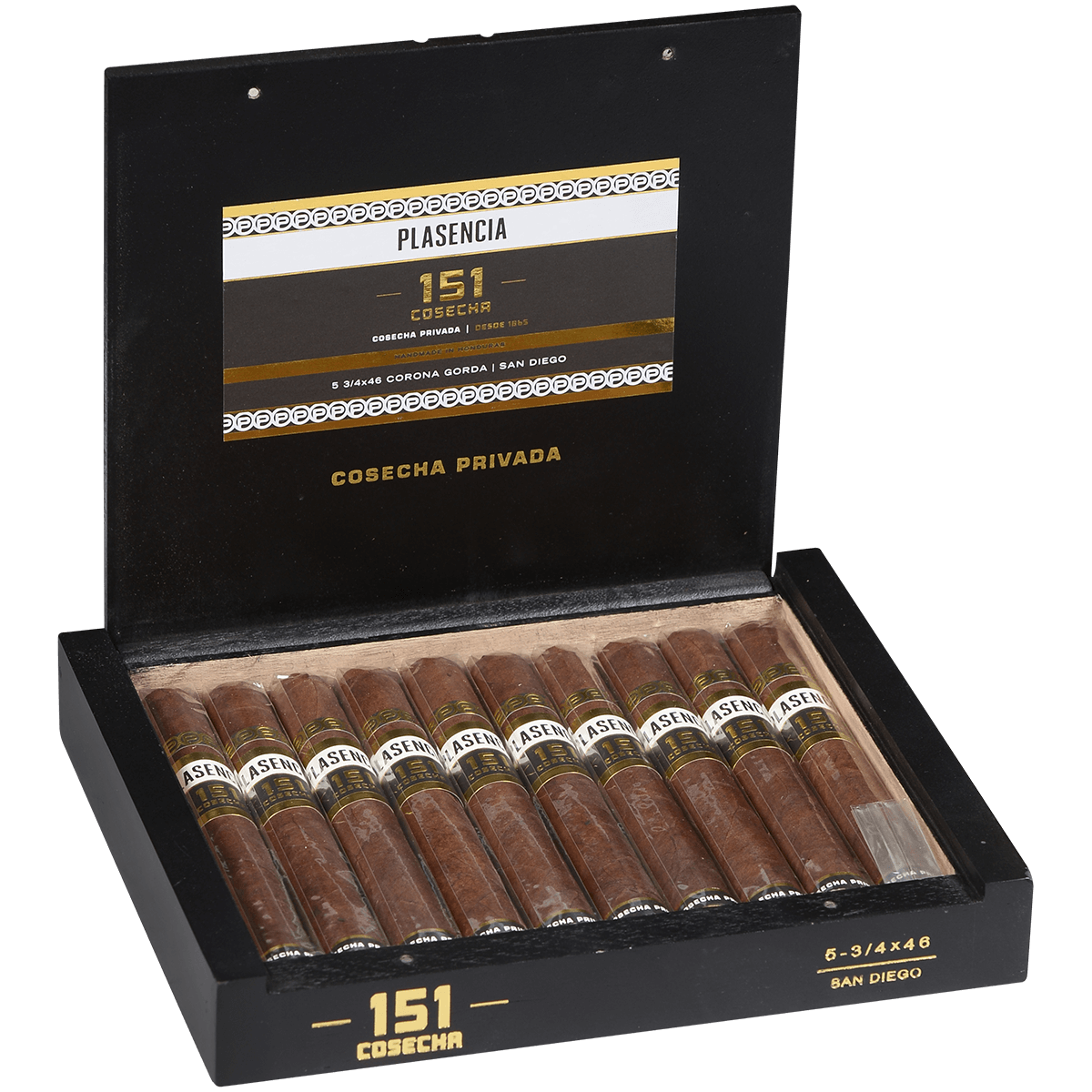 Plasencia Cosecha 151 San Diego Corona Gorda 10 Ct. Box 5.75X46