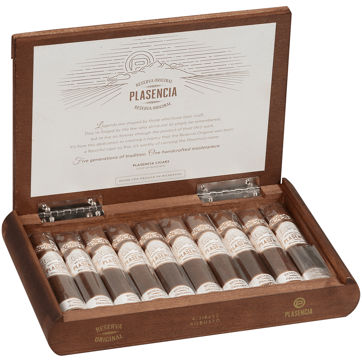 Plasencia Reserva Original Robusto 10 Ct. Box 4.75X52