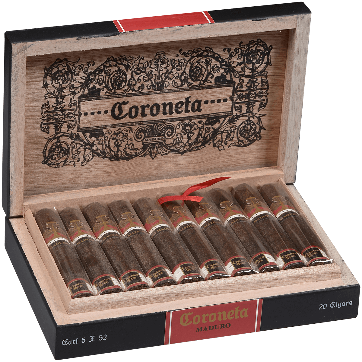 Crowned Heads Coroneta Maduro Earl 20 Ct 5.00X52