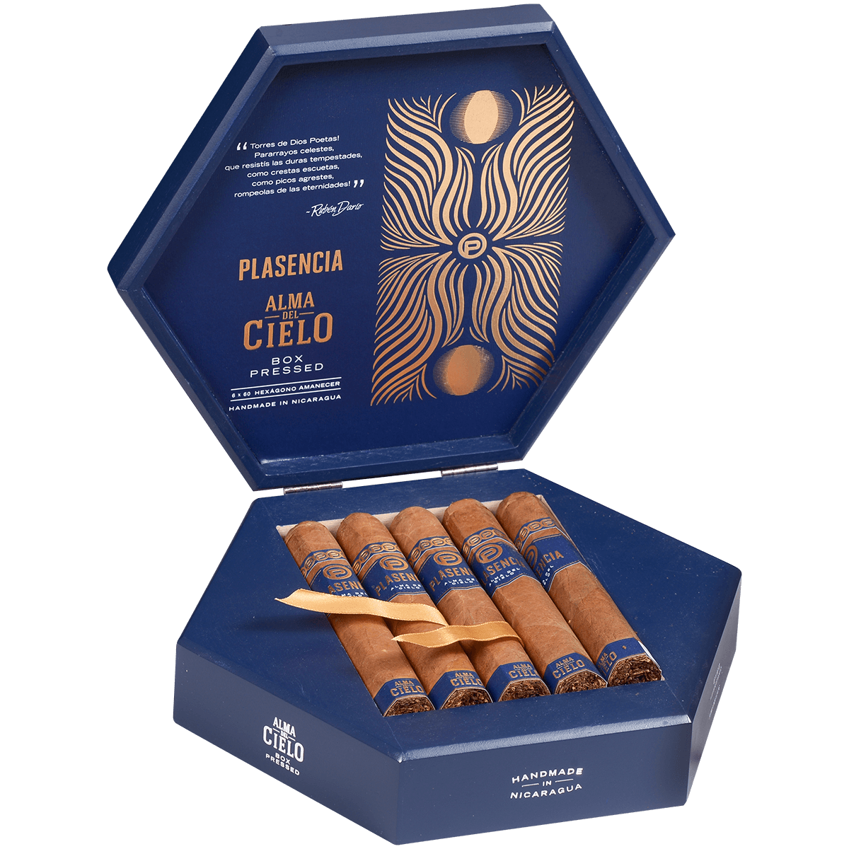 Plasencia Alma Del Cielo Amanecer Hexagon 10 Ct. Box 6.00X60