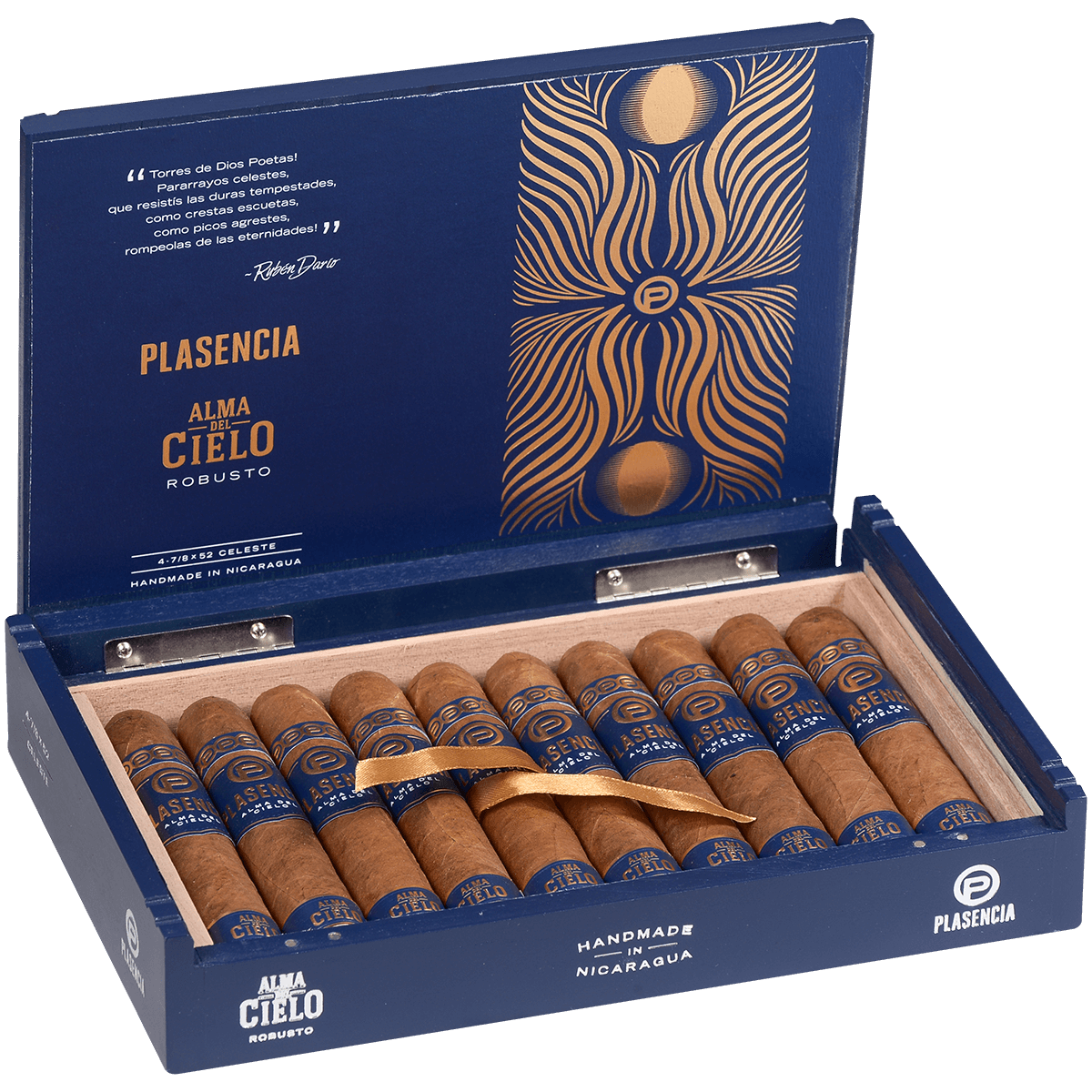 Plasencia Alma Del Cielo Celeste Robusto 10 Ct. Box 4 7/8X52