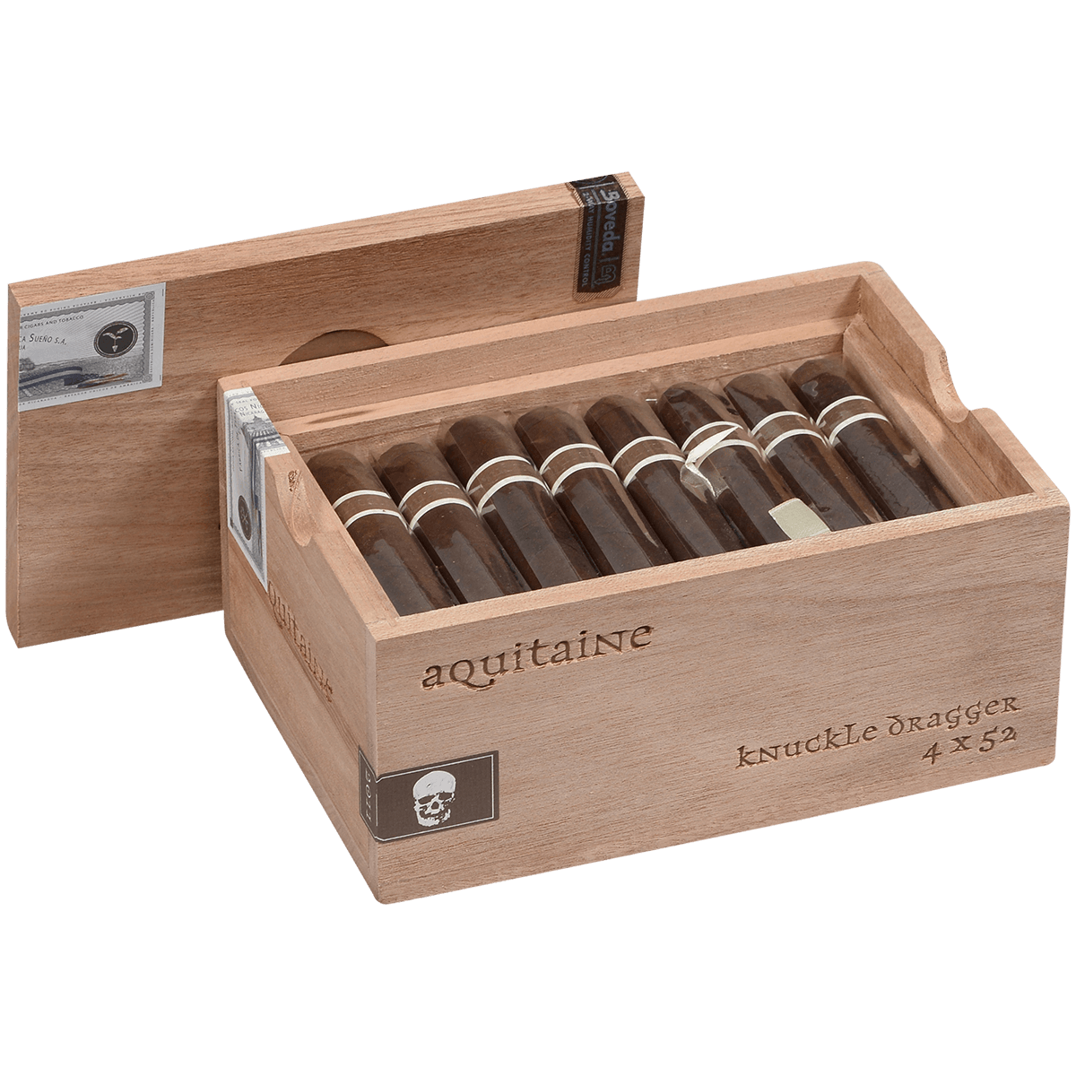 Roma Craft Cromagnon Aquitaine Knuckle Dragger Petite Robusto 24 Ct Box 4.00X52