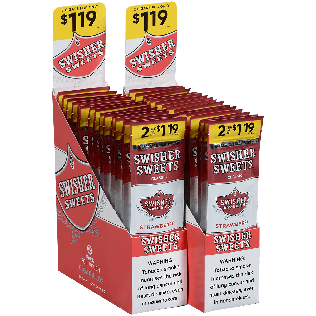 Swisher Sweets Cigarillos Strawberry 2-For$1.19 30/2 Ct Pouches 4.00X30