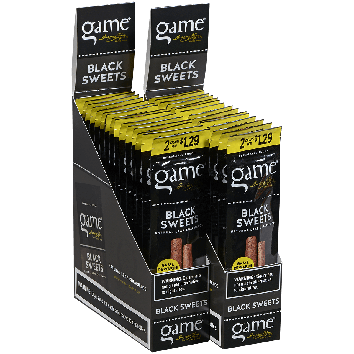 Game Cigarillos Foilfresh 2/$1.29 Black Sweets 30/2 Ct.