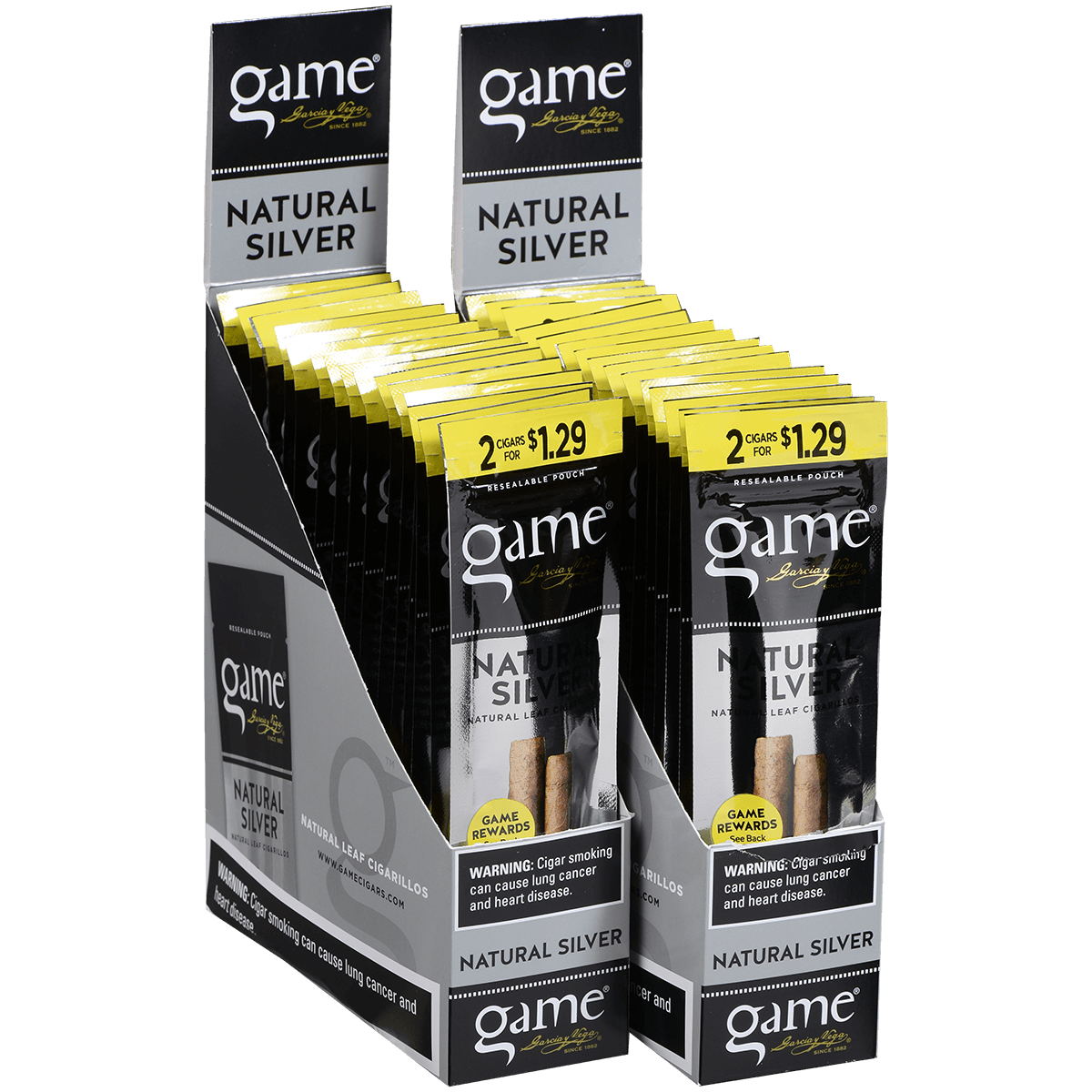 Game Cigarillos Foilfresh 2/$1.29 Natural Silver 30/2 Ct.