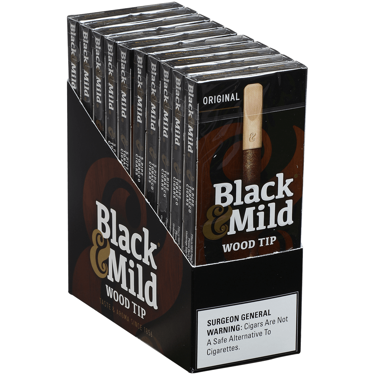 Middletons Black & Mild Wood Tip 10/5 Packs 5.00X30