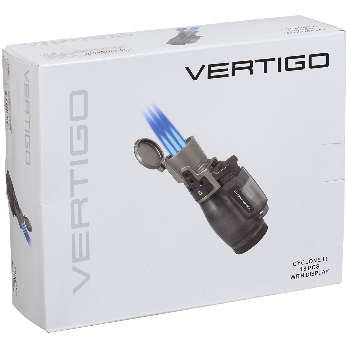 Lighter Vertigo Cyclone Ii Triple Flame Torch 18Ct Counter Top Display