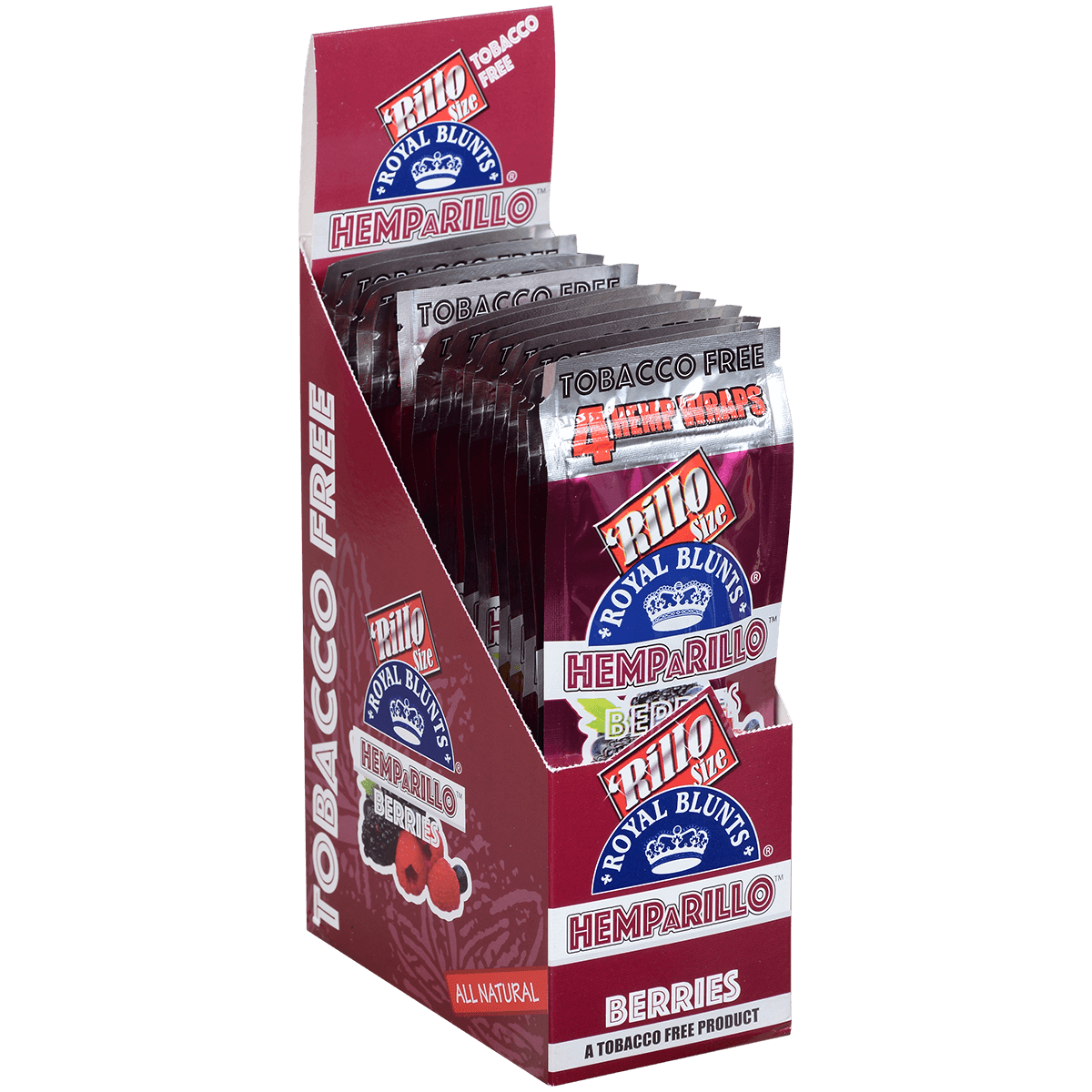 Royal Blunts Hemparillo Wraps Berries 15/4 Pack