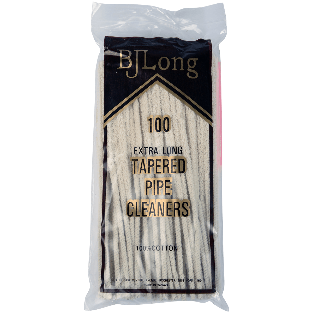 Pipe Cleaners Bj Long 6.5" Tapered 100 Ct. Bag.