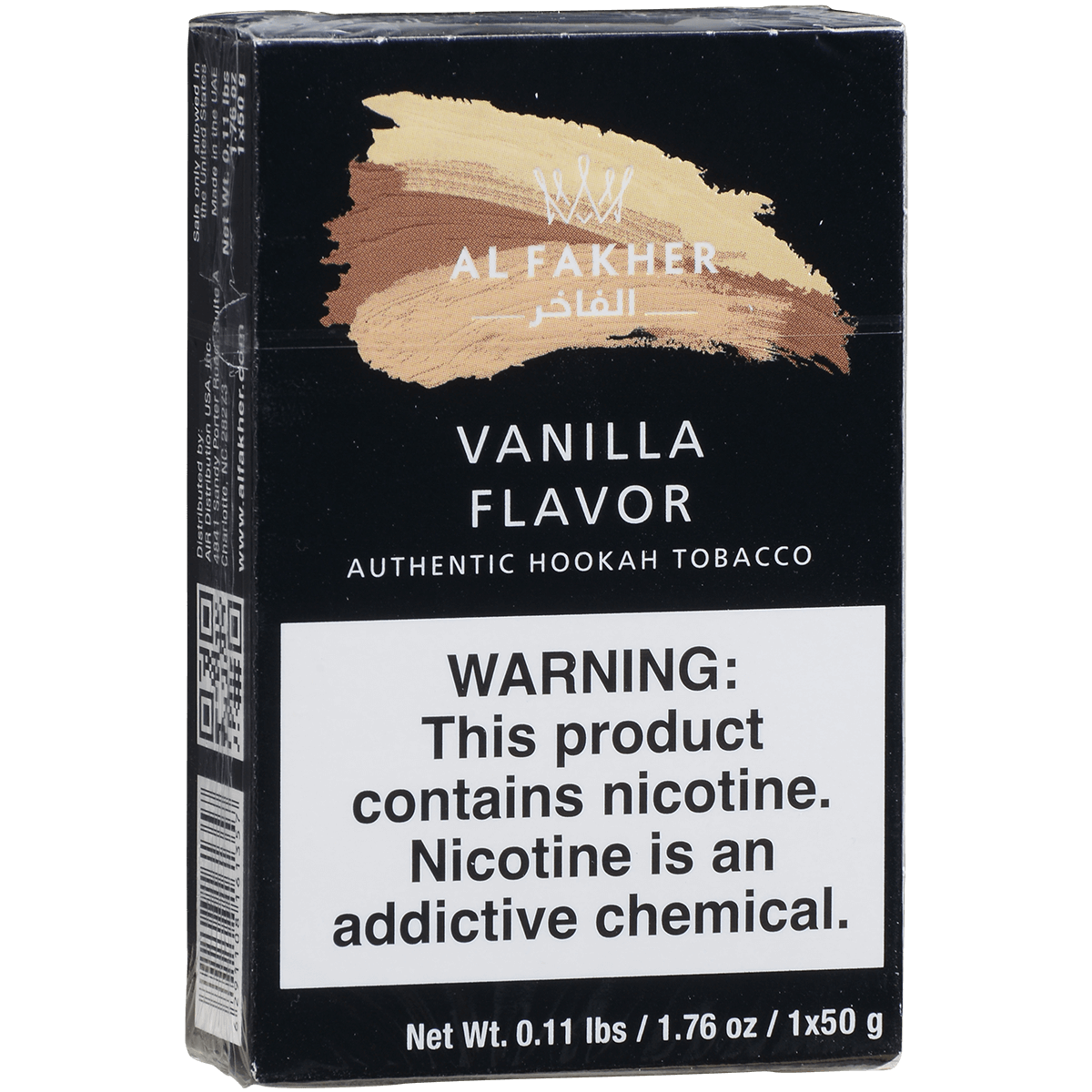 Al Fakher Hookah Tobacco Vanilla 10-50 Gram Carton