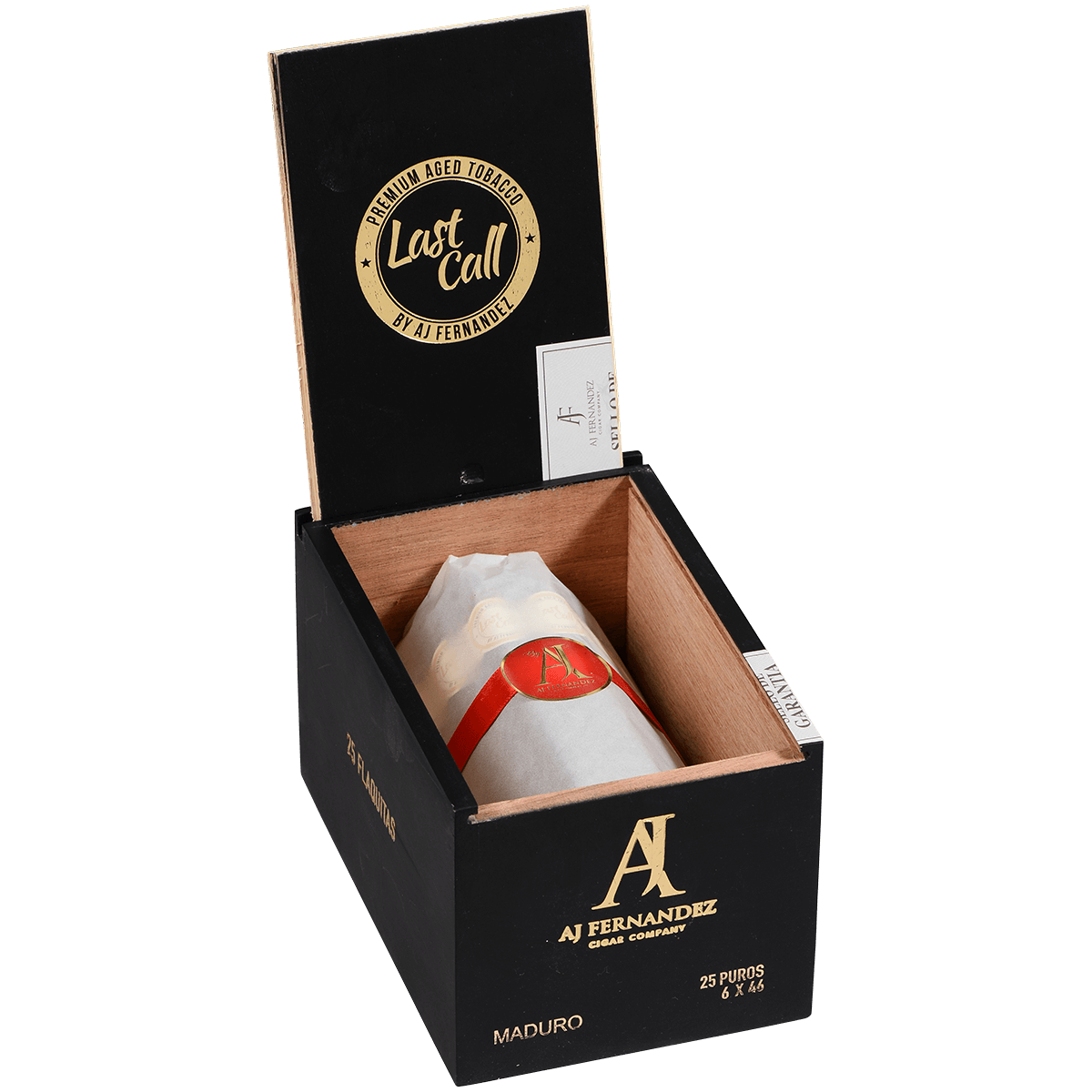 Last Call By Aj Fernandez Maduro Flaquitas 25 Ct. Box 6.00X46