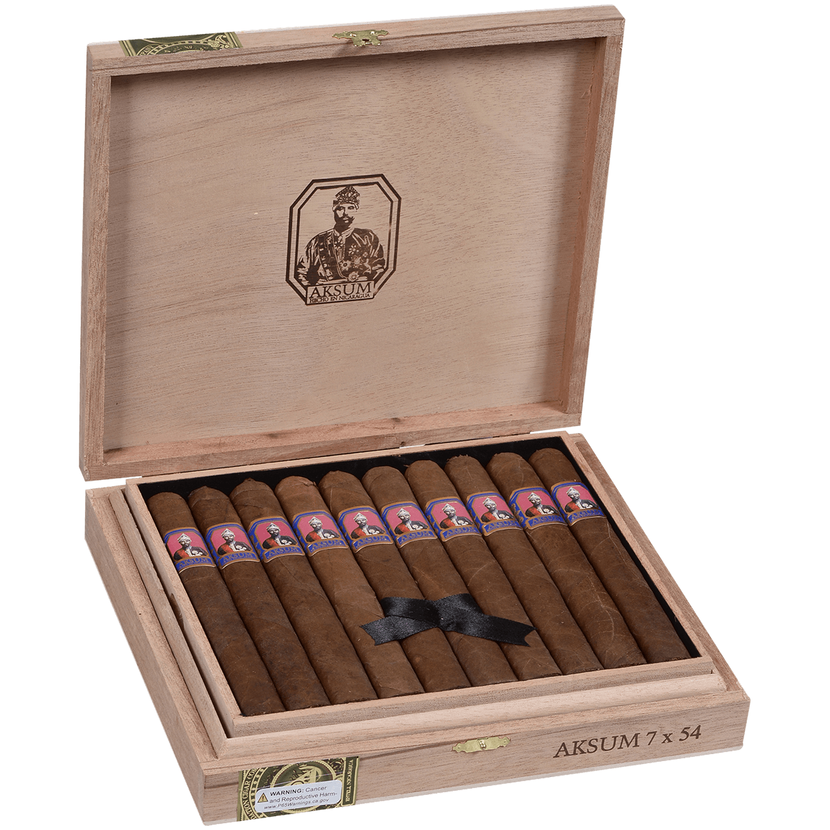 Foundation Aksum Double Corona Claro 10 Ct.Box 7.00X54