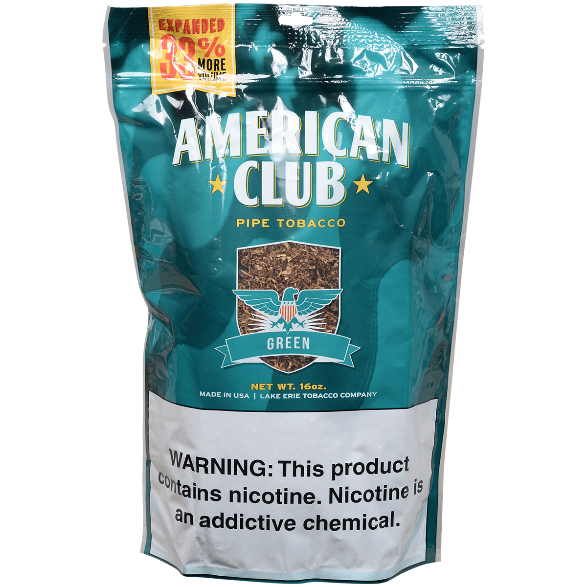 American Club Bag Tobacco Green 16 Oz