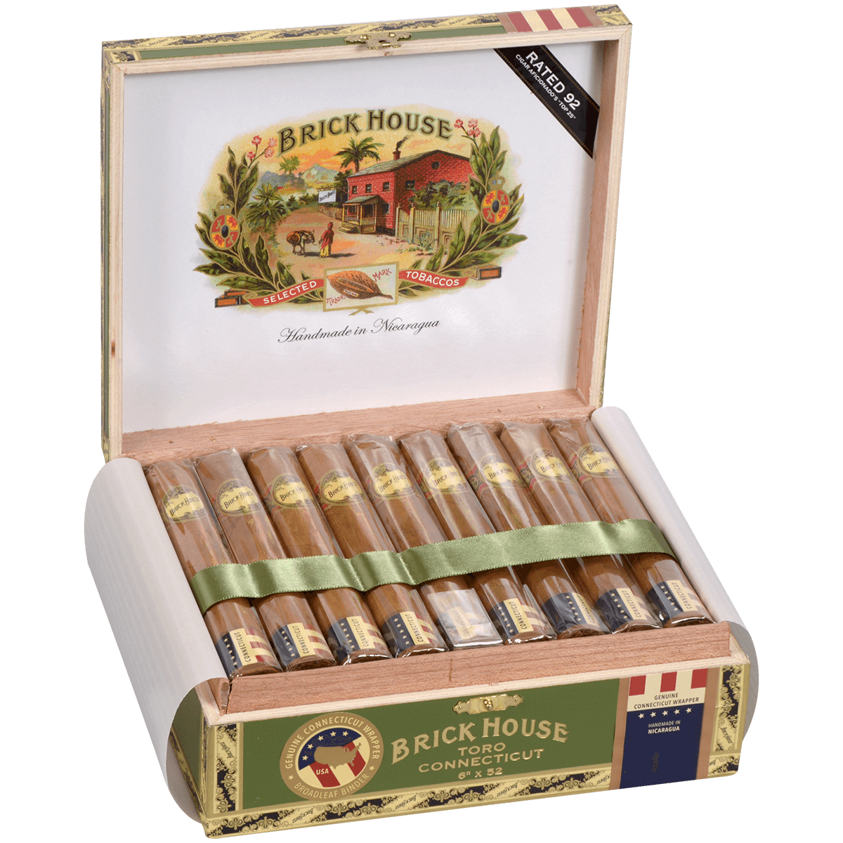 Brick House Double Connecticut Toro 25 Ct. Box 6.00X52