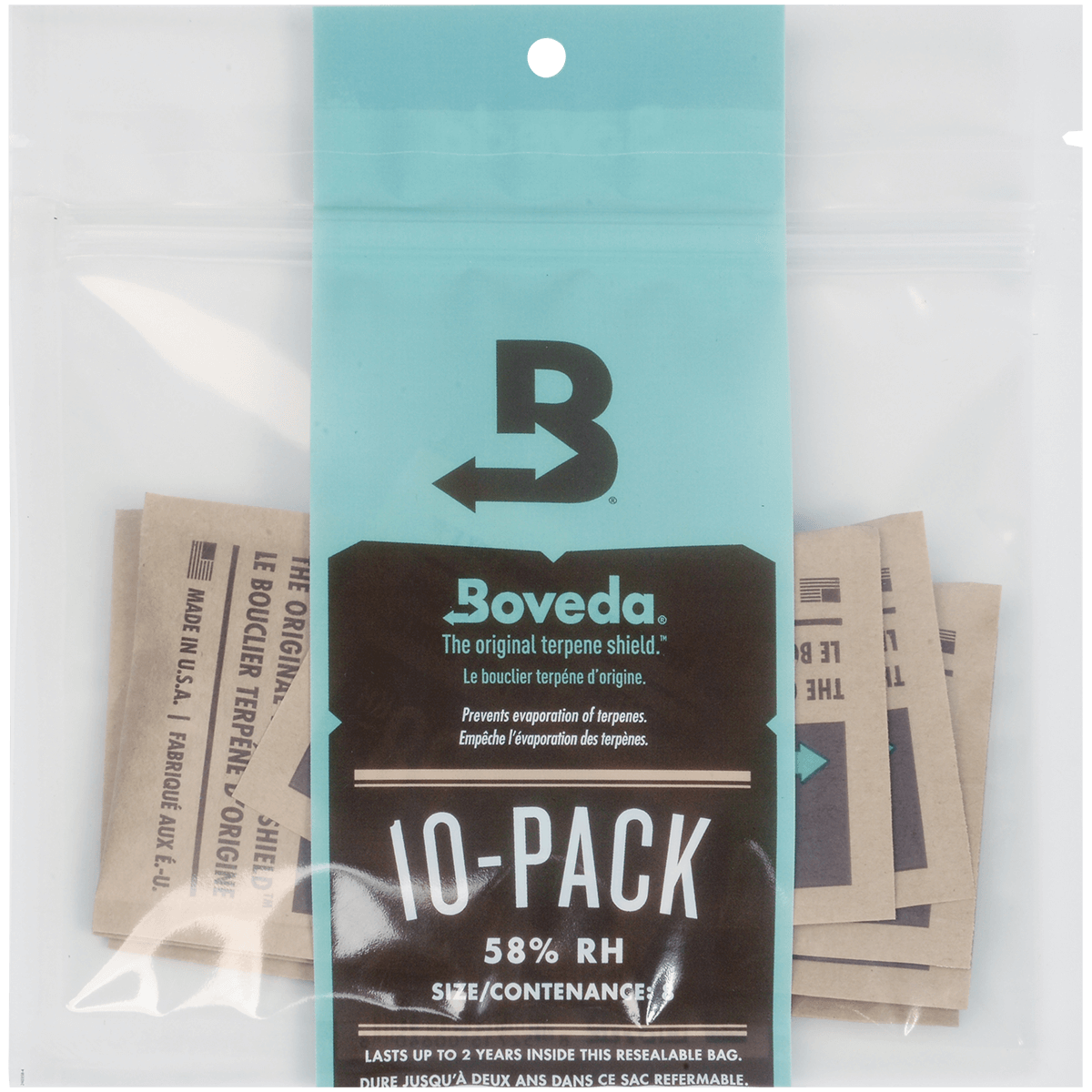Humidifier Boveda Humidipak 58% Relative Humidity 8 Gram 10 Pk.