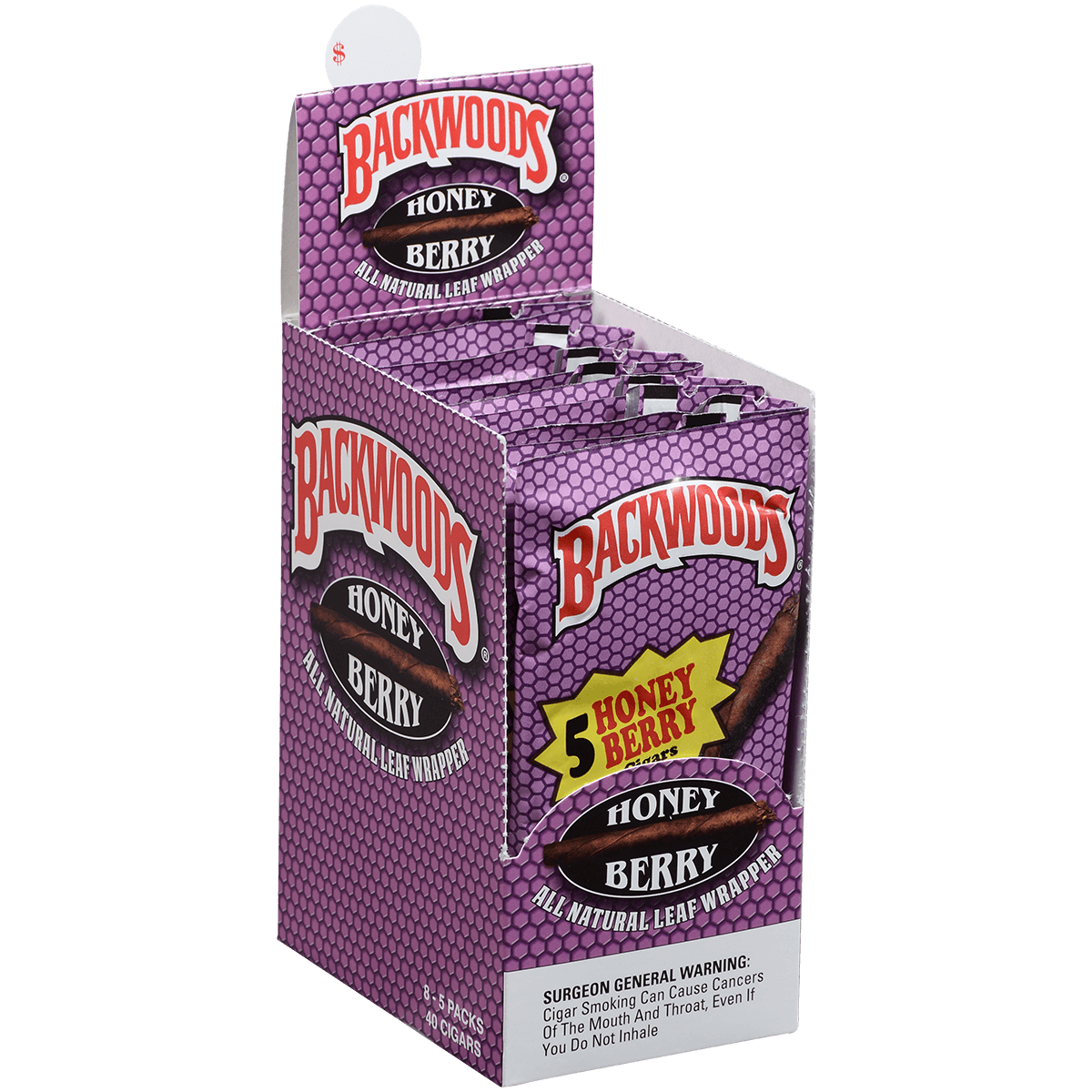 Backwoods Honey Berry 8/5 Packs 4.50X32