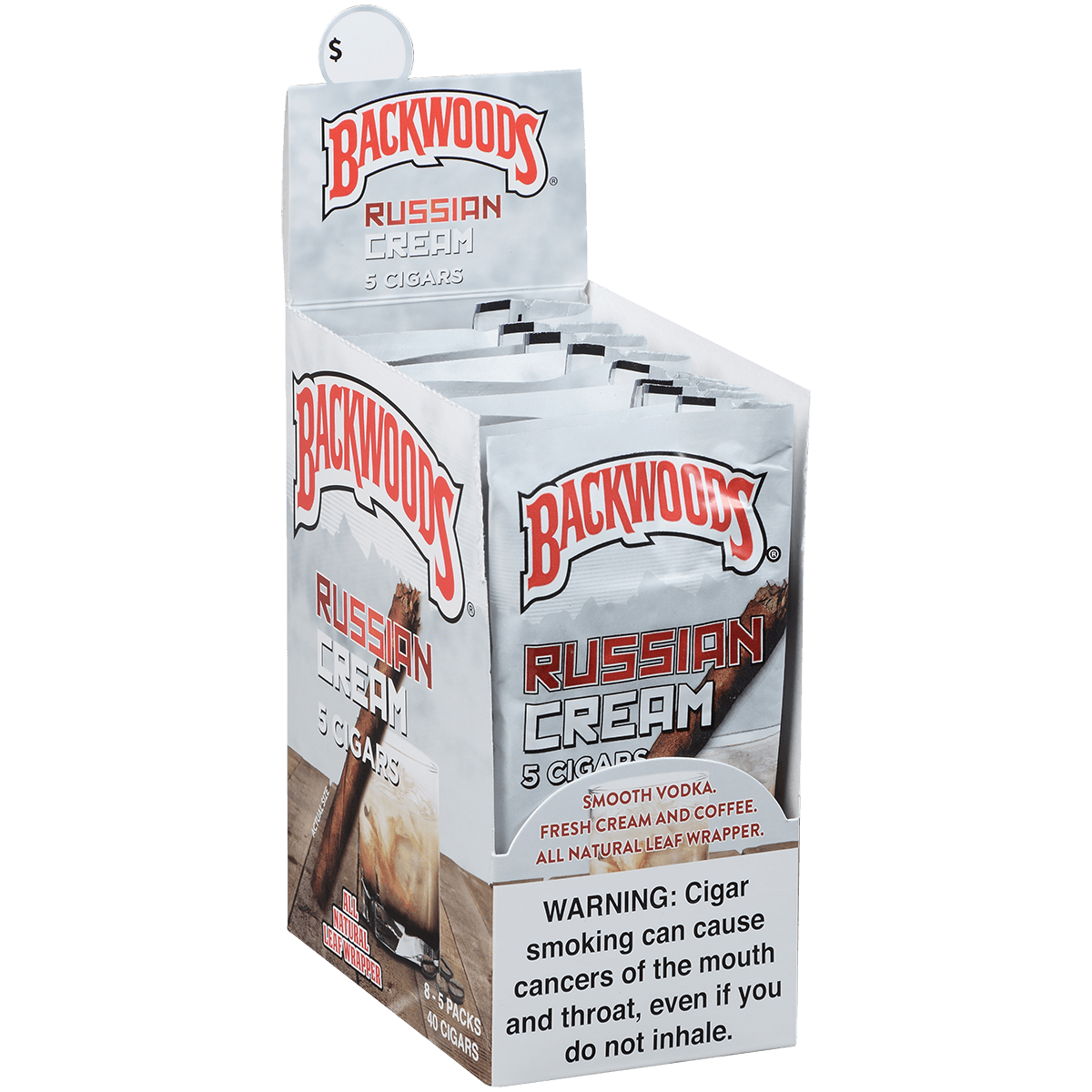 Backwoods Russian Cream 8/5 Packs 4.50X32