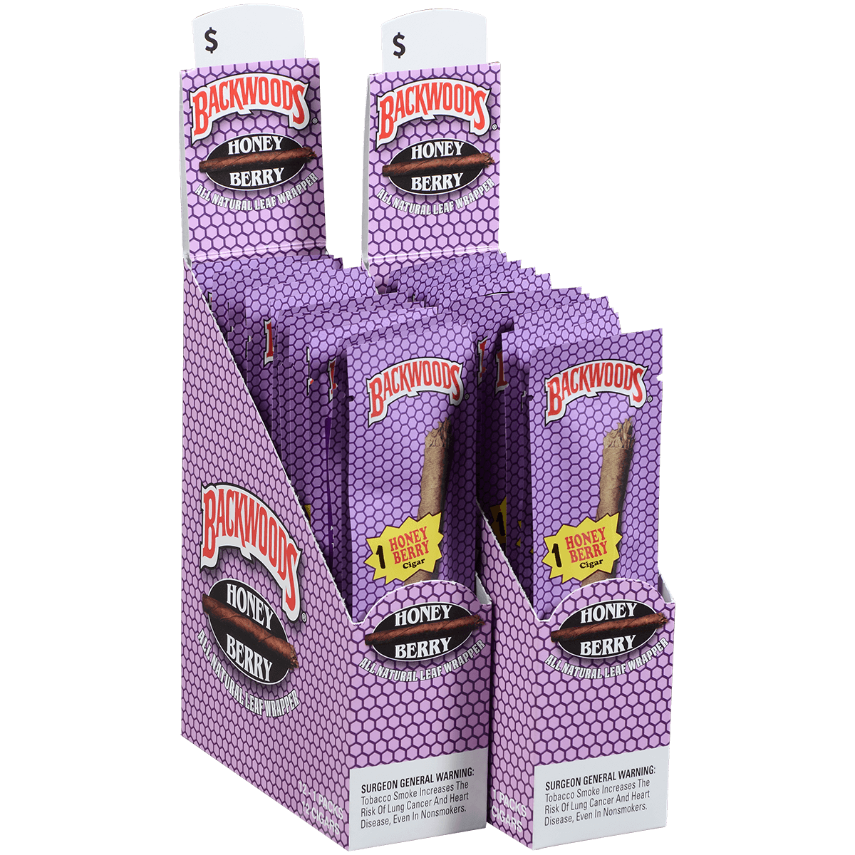 Backwoods Honey Berry Singles 1/24 Packs 4.50X32