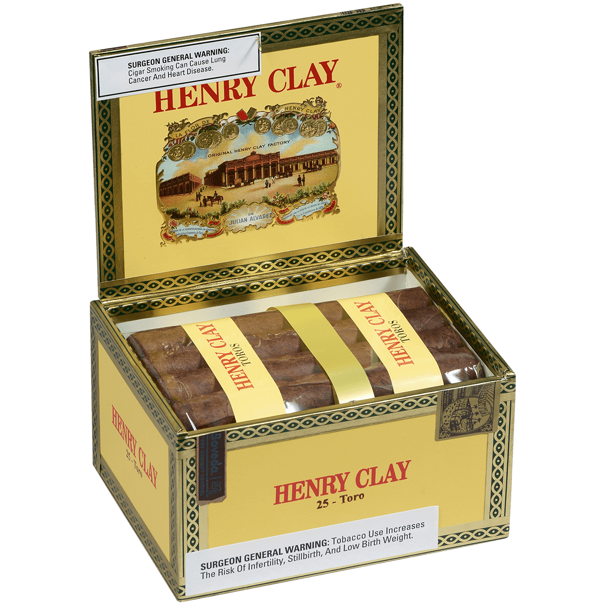 Henry Clay Toro 25 Ct. Box 6.00X50