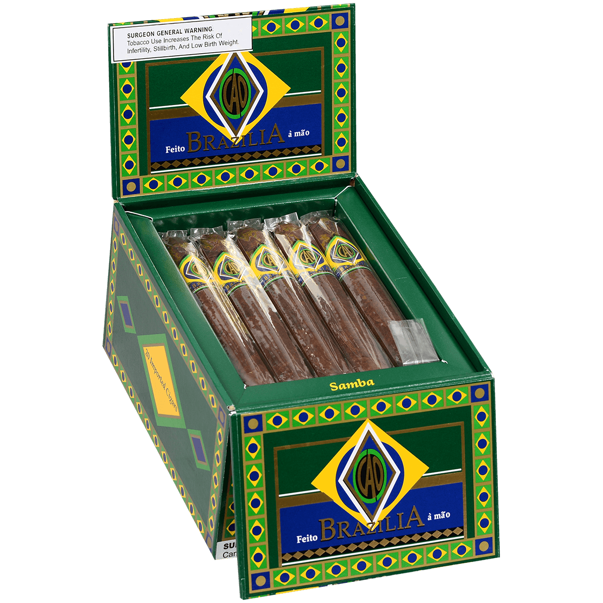 Cao Brazilia Samba 20 Ct. Box 6.25X54