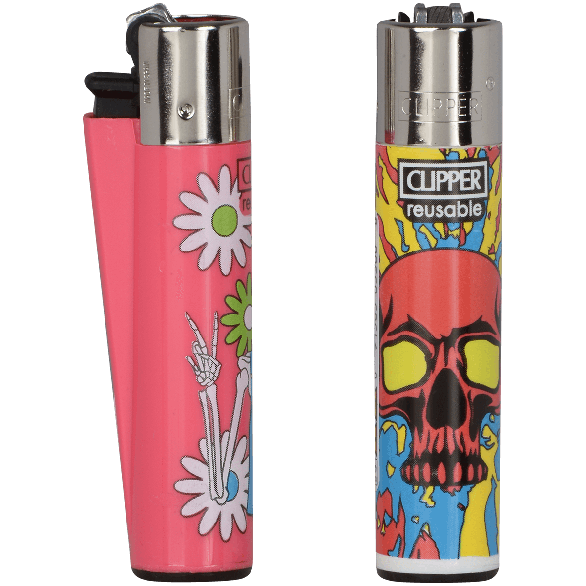 Clipper Cp11 2-Tier Carousel Display Hippy Skeleton Skulls 96Ct