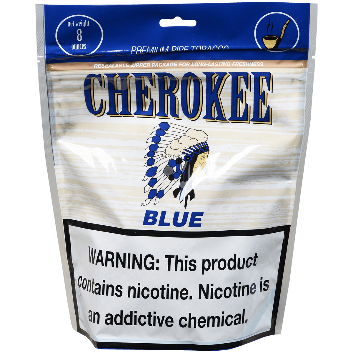 Cherokee Pipe Tobacco Mellow Blend 8 Oz. Bag