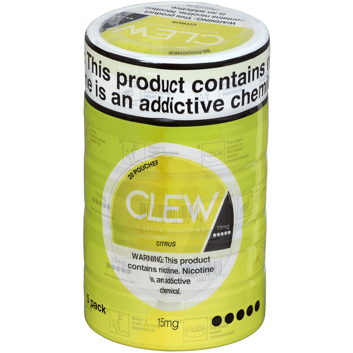 Clew 15Mg Citrus Nicotine Pouch