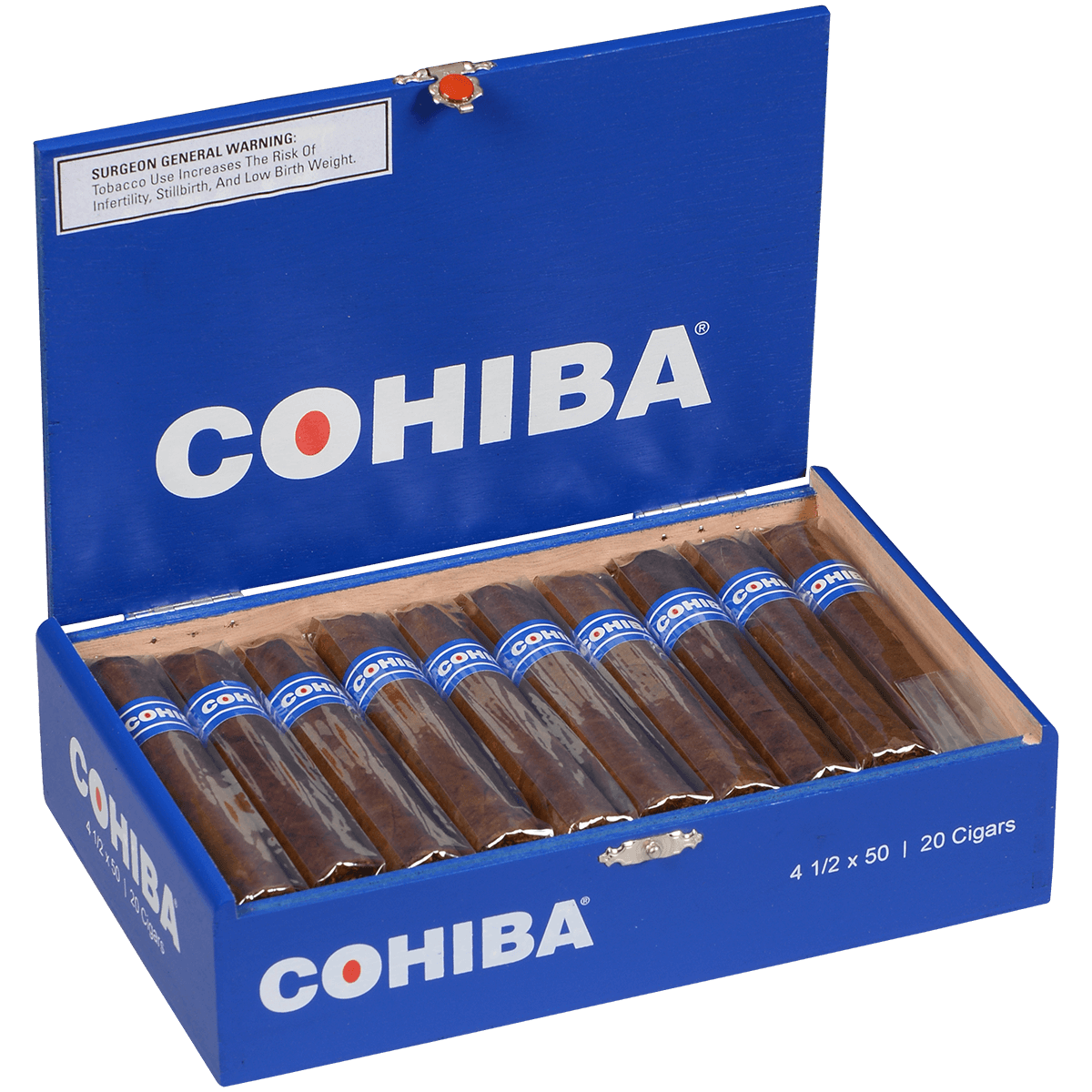 Cohiba Blue Rothschild 20 Ct. Box 4.50X50