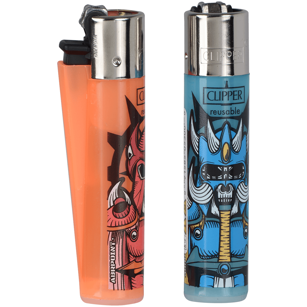 Clipper Cp11 Skulls Mix 1 Lighters 48Ct Tray