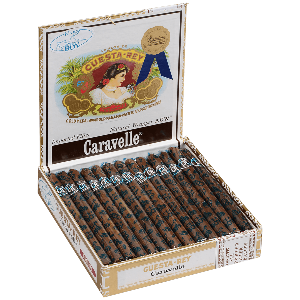 Cuesta-Rey Caravelle "It'S A Boy" 25 Ct. Box 6.25X34