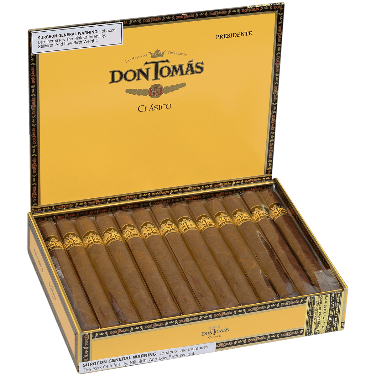 Don Tomas Clasico Presidente Natural 25 Ct. Box 7.50X50