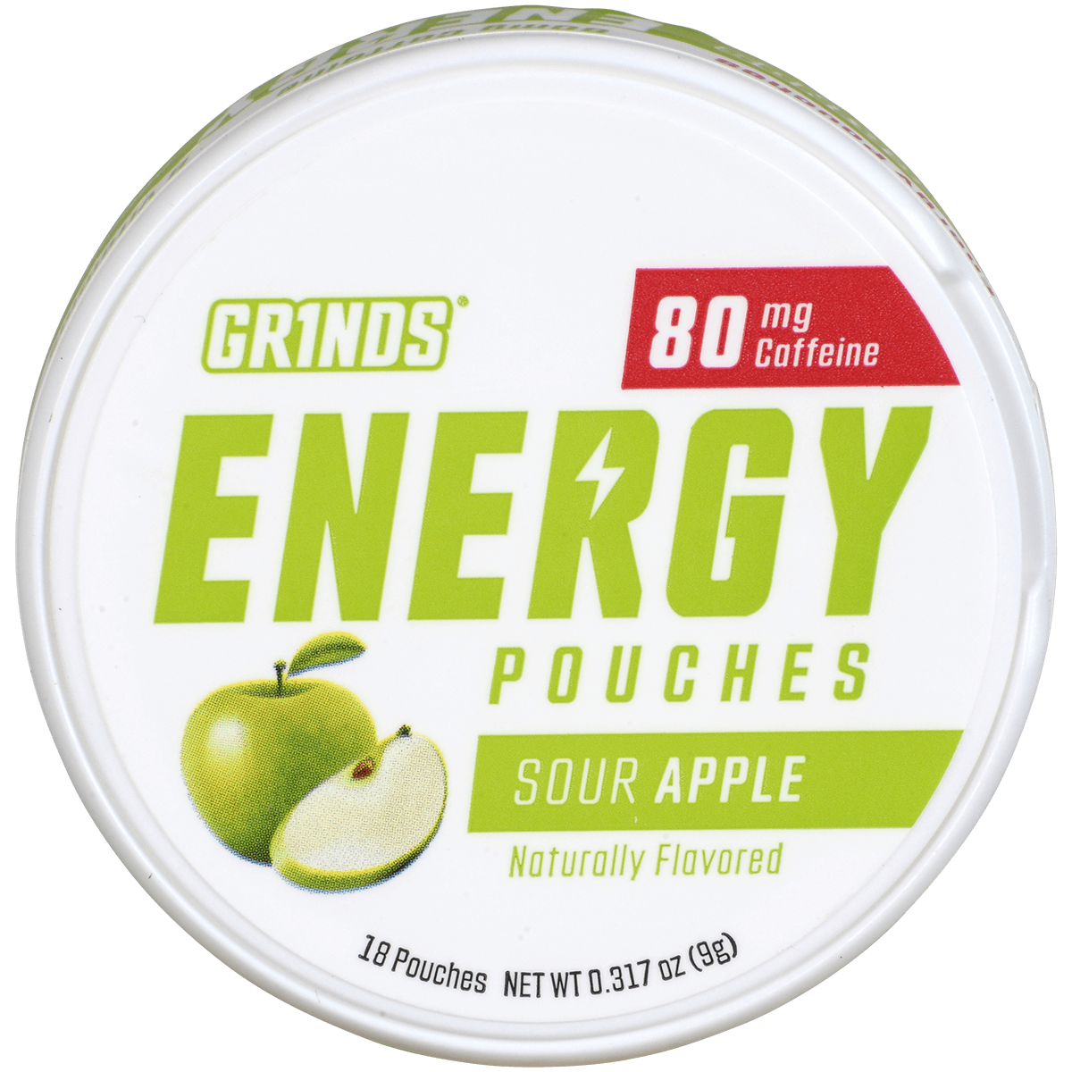 Grinds White Energy Pouches Sour Apple 80Mg