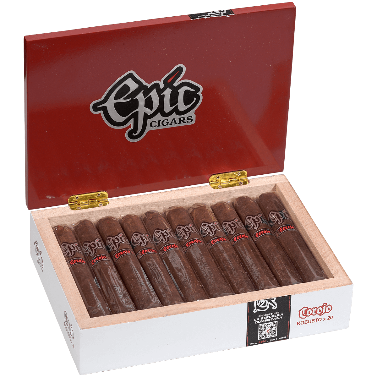 Epic Cigars Corojo Robusto 20 Ct. Box 5.50X52