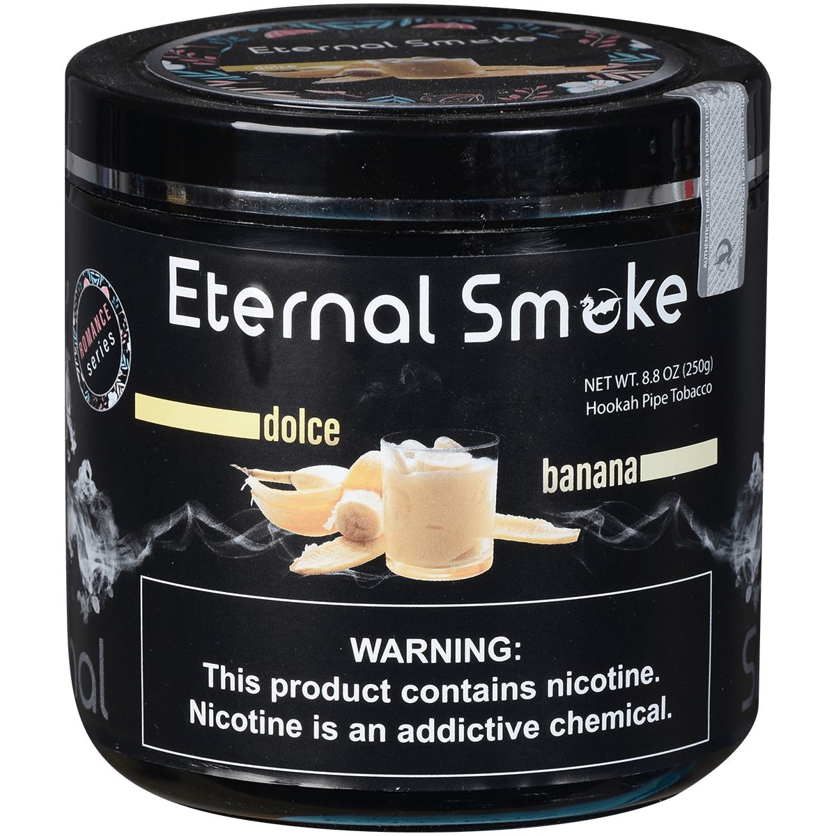 Eternal Smoke Hookah Tobacco Dolce Banana 250 Gram Jar