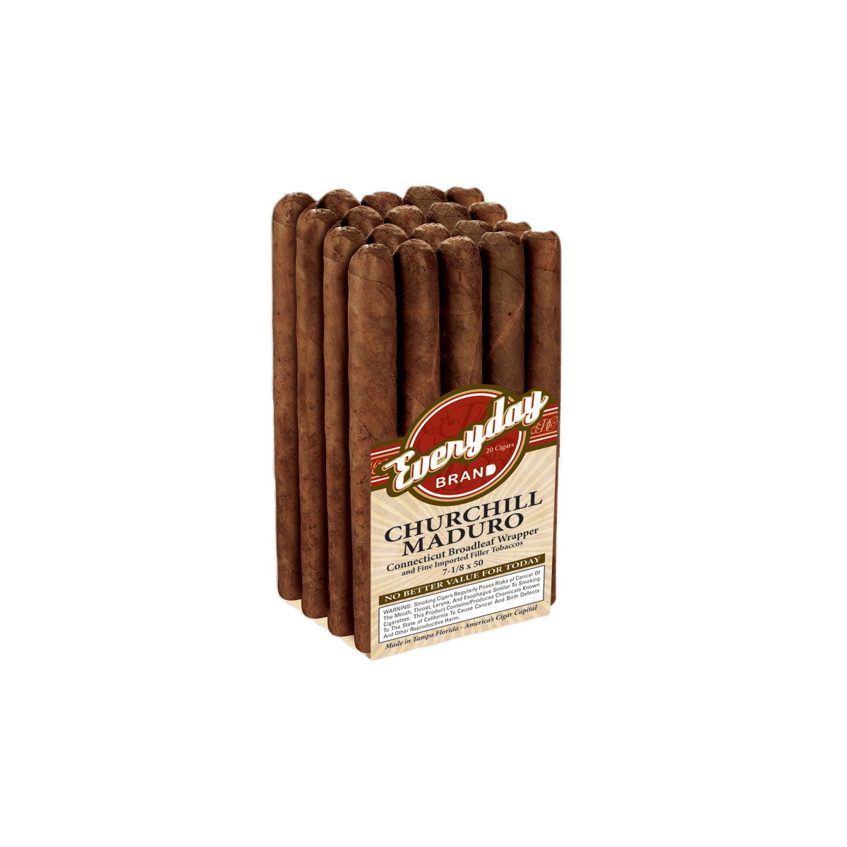 Everyday Maduro Churchill 20 Ct. Bundle 7.00X52