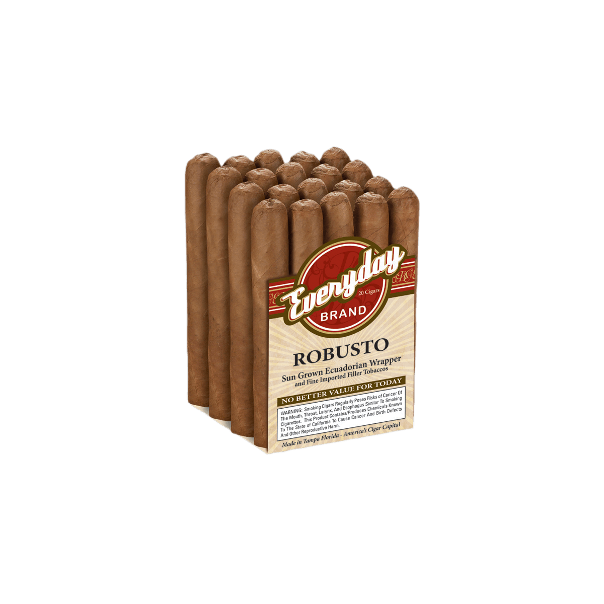 Everyday Natural Robusto 20 Ct. Bundle 5.25X48