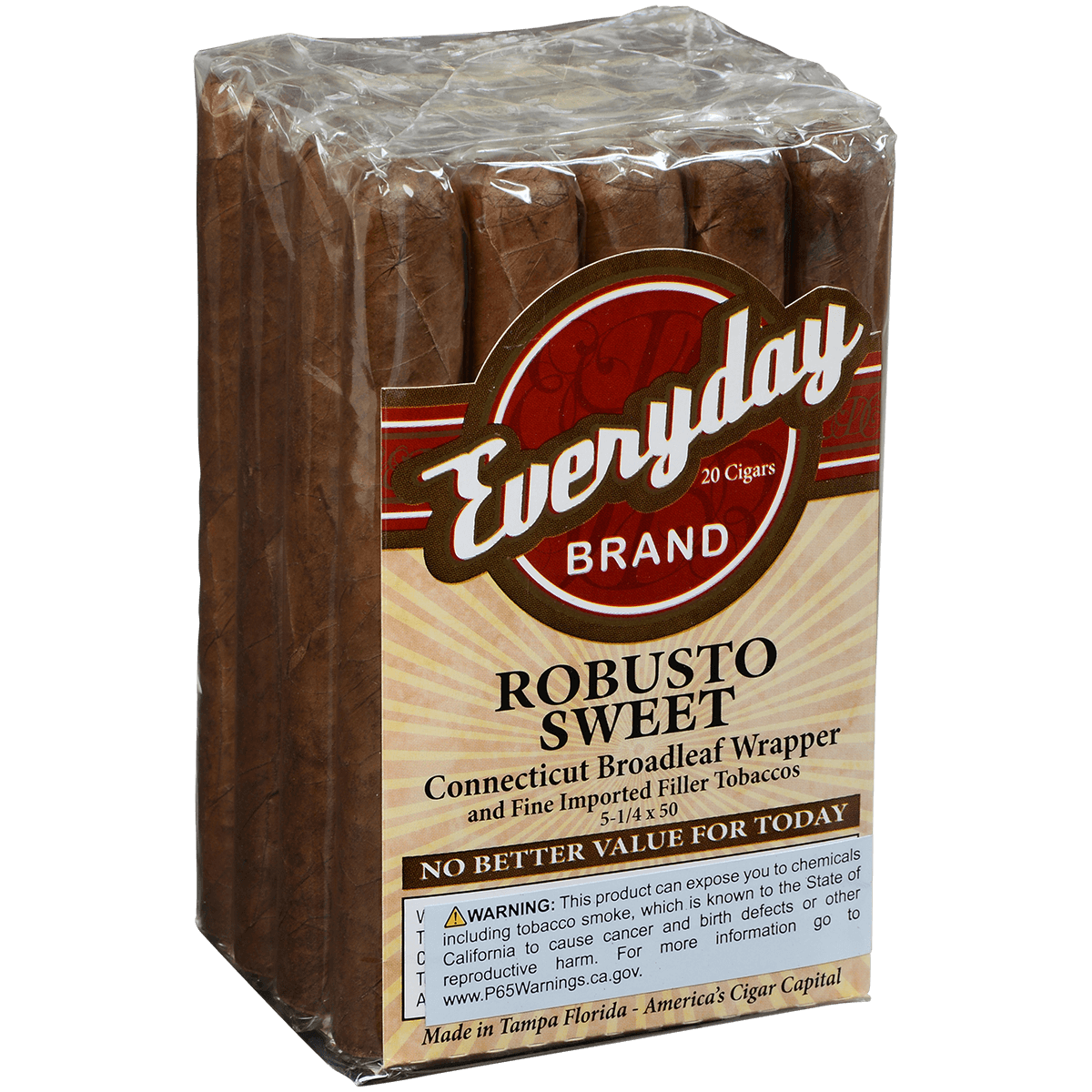 Everyday Sweet Robusto 20 Ct . Bundle 5.25X48