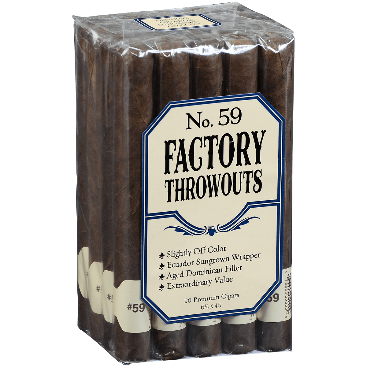 Factory Throwouts No 59 Natural 20 Ct. Bundle 6.25X45