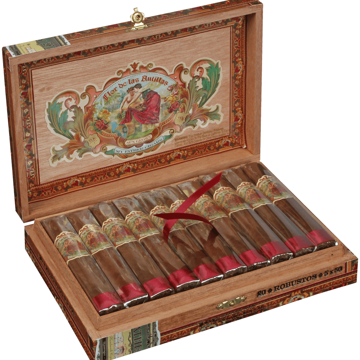 Flor De Las Antillas By My Father Cigars Robusto 20 Ct. Box 5.00X50