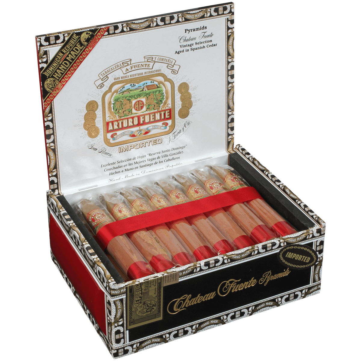Arturo Fuente Chateau Pyramid Natural 25 Ct. Box 6.00X52