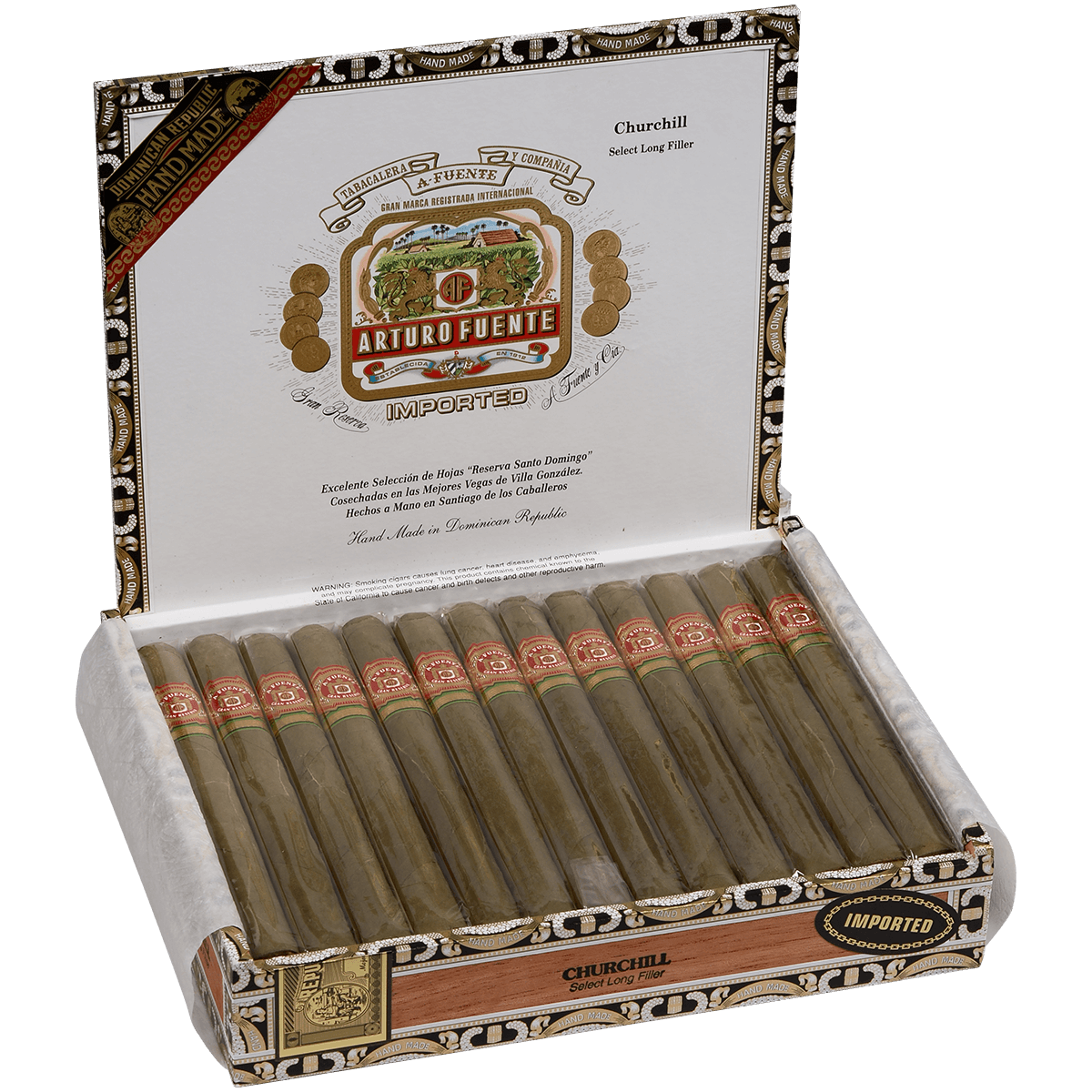 Arturo Fuente Churchill Claro 25 Ct. Box 7.25X48