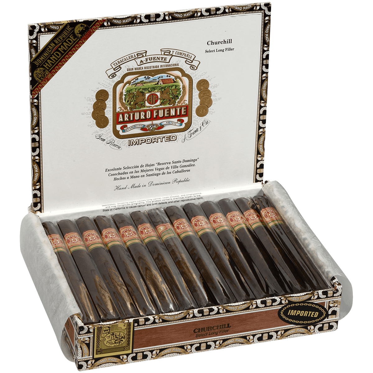 Arturo Fuente Churchill Maduro 25 Ct. Box 7.25X48
