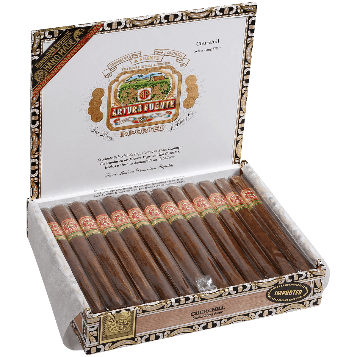 Arturo Fuente Churchill Natural 25 Ct. Box 7.25X48