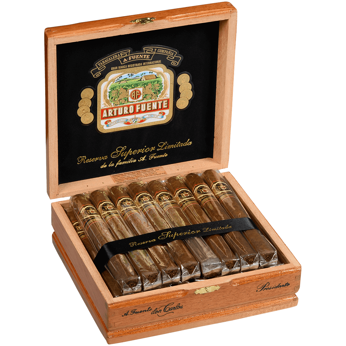Arturo Fuente Don Carlos Presidentes 25 Ct. Box 6.50X50