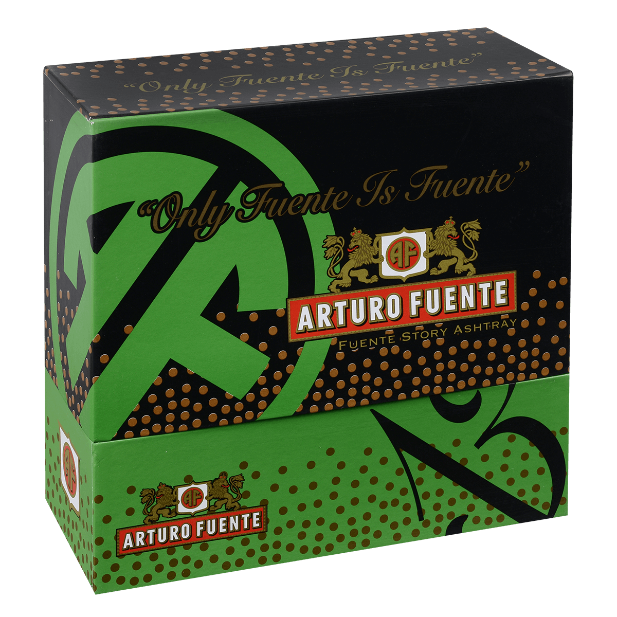 Arturo Fuente Ashtray Rnd Dec Ceramic Hands Of Time Green