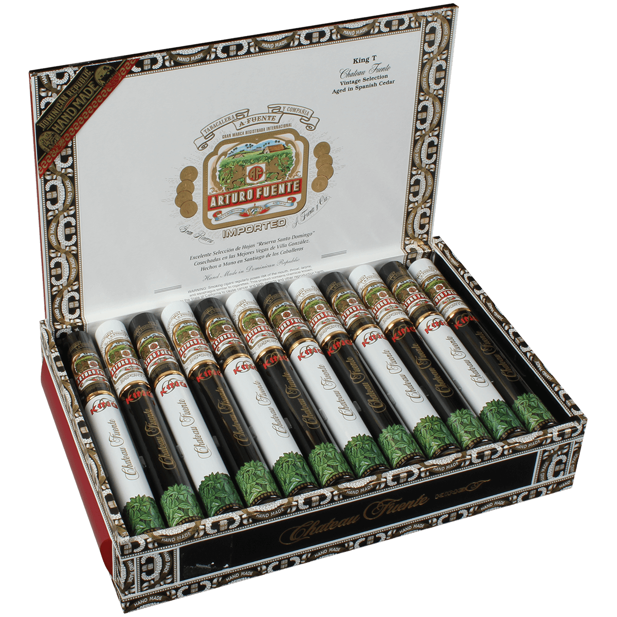 Arturo Fuente Chateau King T Natural Aluminum Tubes 24 Ct. 7.00X49