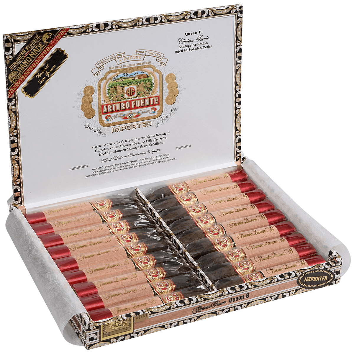 Arturo Fuente Chateau Queen B 18 Ct. Box 5.50X52